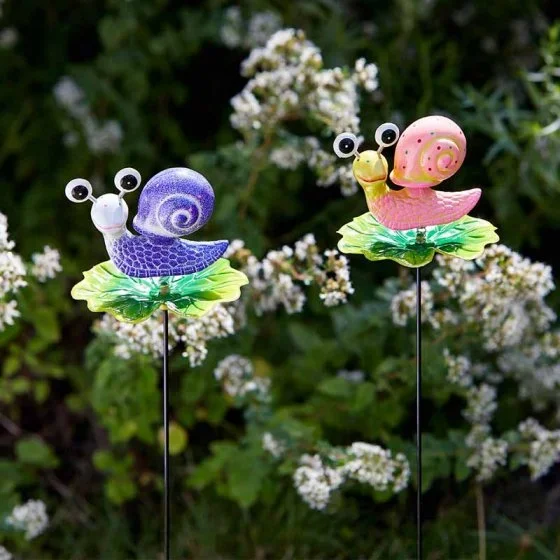 Colourful Snail Loony Garden Stakes
