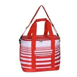Cooler Bag 12 Litre Stripe Red
