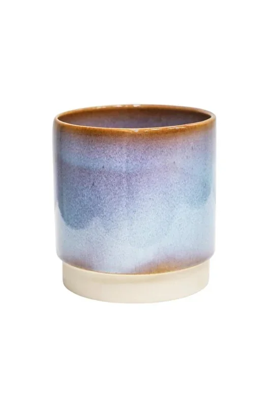 Copenhagen Two Tone Blue House Plant Pot – 19cm