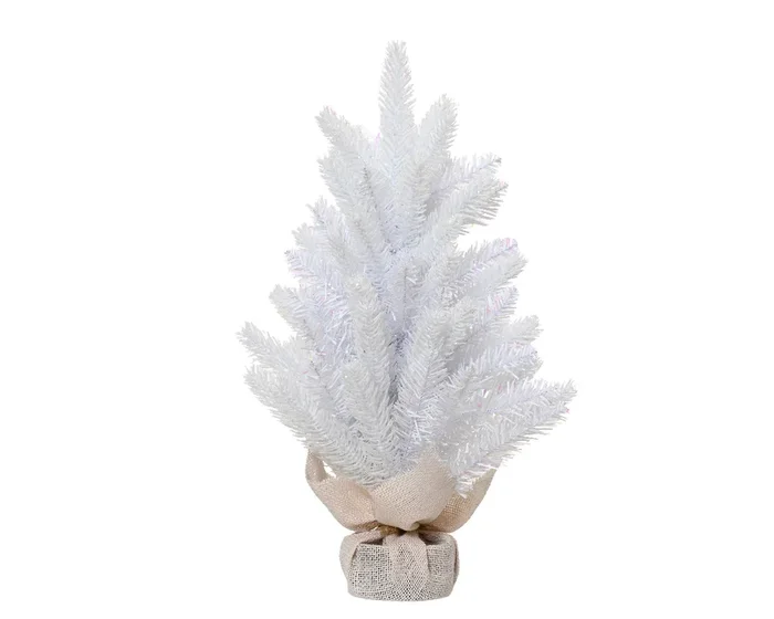 Copenhagen White Iridescent Glitter Mini Tree