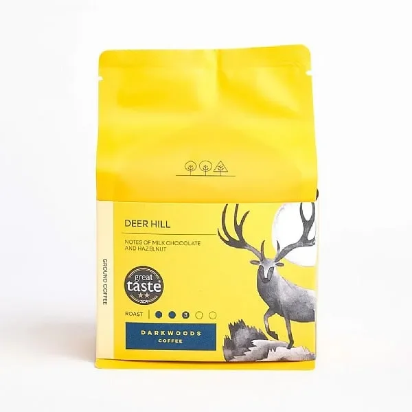 Darkwoods Coffee Deer Hill Ground Coffee for Filter or Cafetiere (250g)