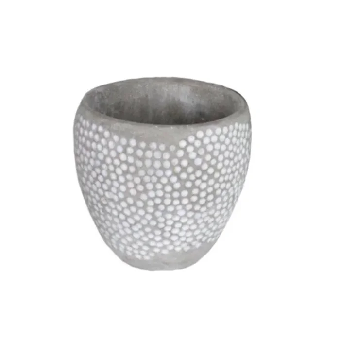 Dart Dot Planter Cement L 17x17cm