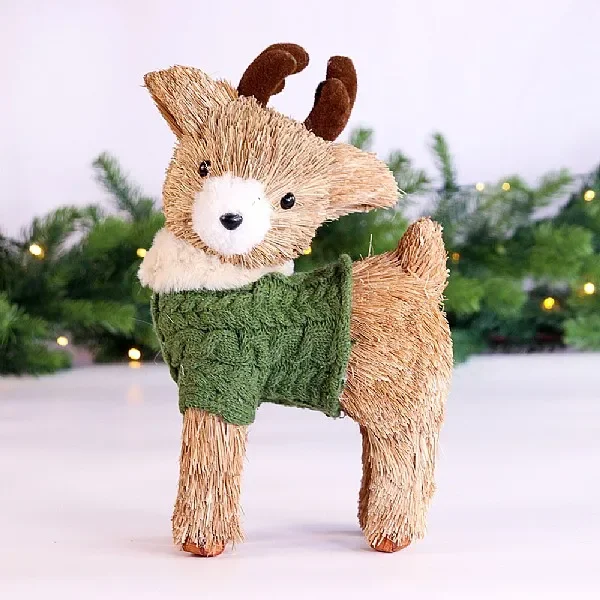 Deer In Knitted Jumper – Small (31cm)