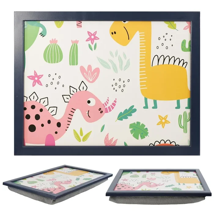 Dinosaurs Lap Tray With Bean Bag Cushion