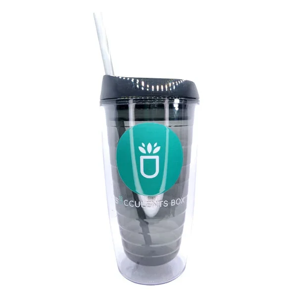 Double Wall Acrylic Tumbler With Straw
