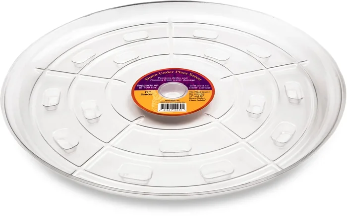 Down Under Plant Saucer – 17″ Clear