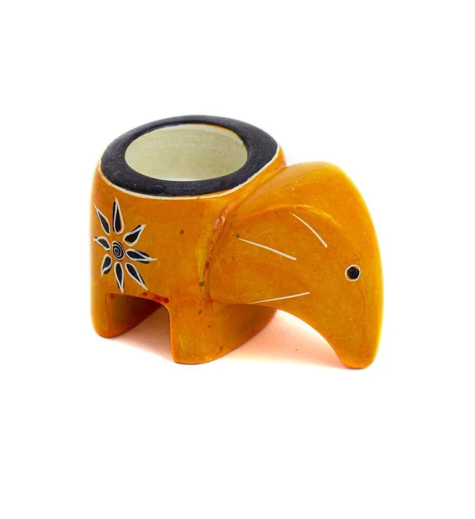 Elephant Tea Light – Orange