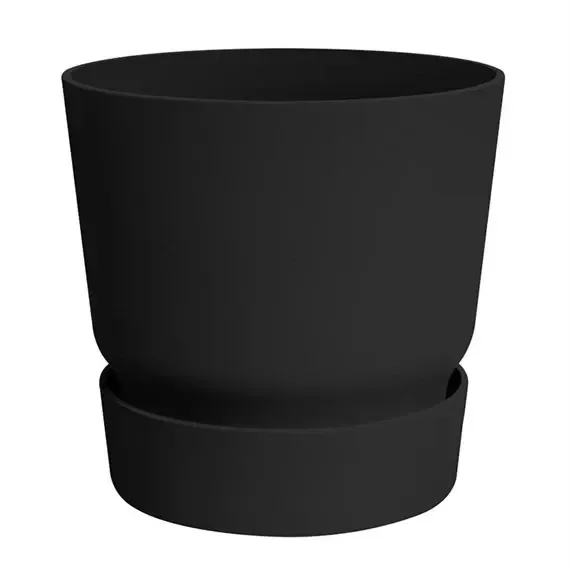 Elho Greenville Round Plant Pot 40cm – Living Black (463613943300)