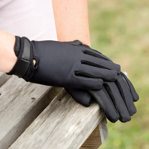 Equetech Junior Stretch Show Glove Black