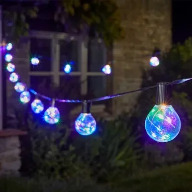 Eureka Safe Low Voltage Lighting Firefly Festoon Lights Multi Coloured Set of 20