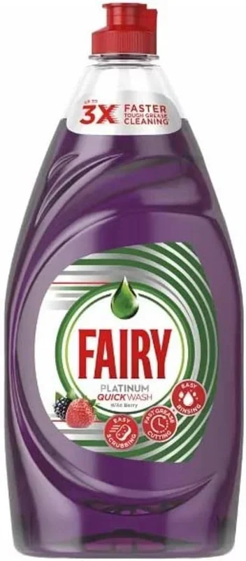 Fairy – Fairy HDW Platinum Quick Wash Wild Berry Dishwashing Liquid – 820ml
