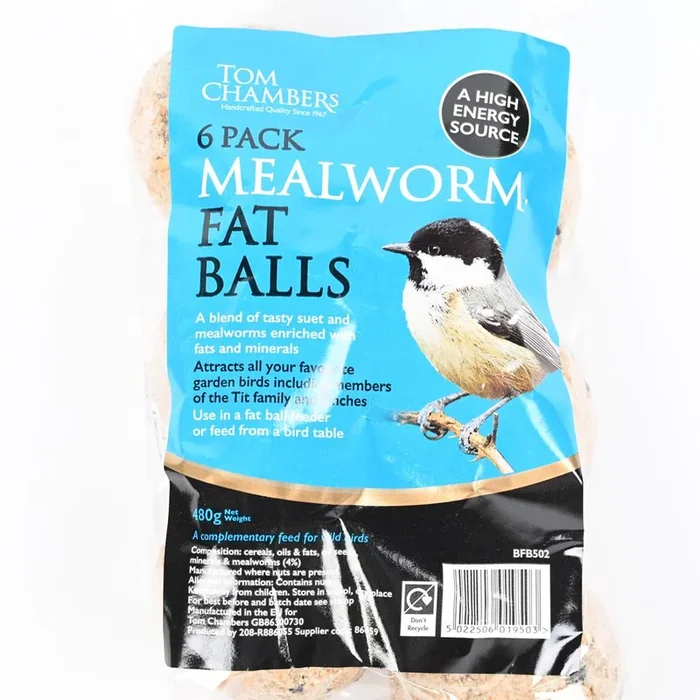 Fat Ball 6 Pack Mealworm No Net