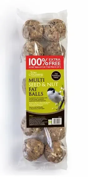 Fat Balls – 10 pack – Multi Seed & Nut – 100% Extra Free
