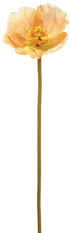 Faux Poppy Spray Coral – 23 inch