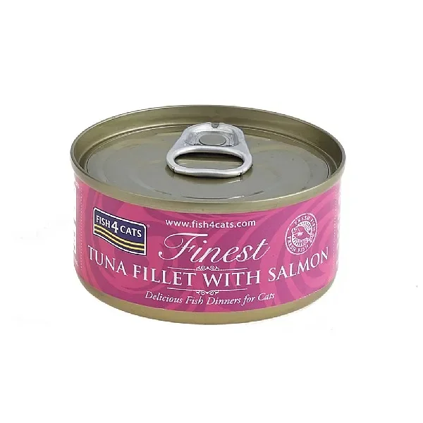 Fish4Cats Finest Tuna Fillet With Salmon 70g