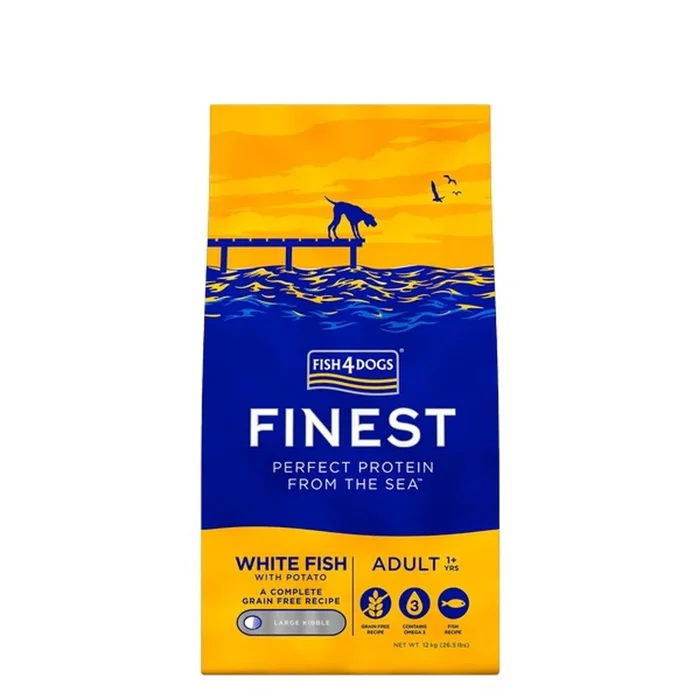 Fish4dogs White Fish Small Bite 12kg