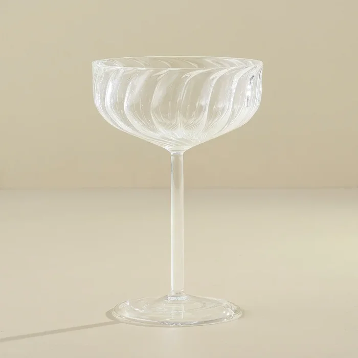 Fluted Coupe Glass