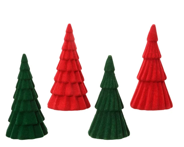 Foam Tree Flocked Ornament – 16cm