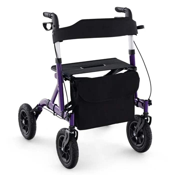 Foldable Rolling Walker with Seat-