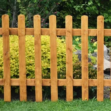 Forest Garden 6ft x 3ft (1.83m x 0.9m) Pale Picket Fence Panel – Pack of 3