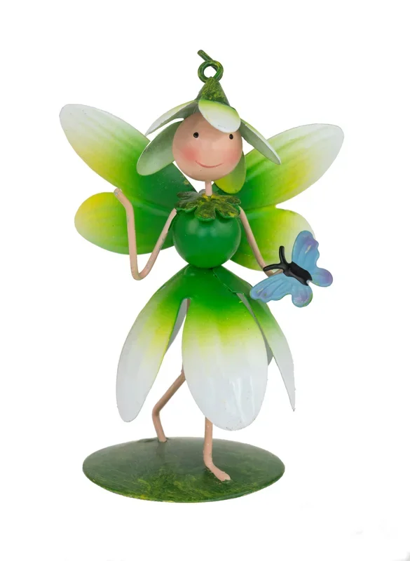 Fountasia Fairy Mini Snowdrop Pearl Garden Ornament