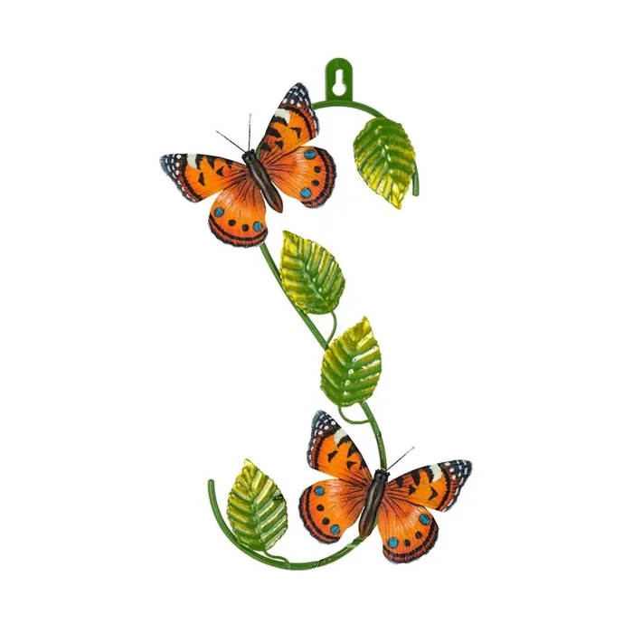 Fountasia Orange Butterfly S Hook Wall Hanger Decoration