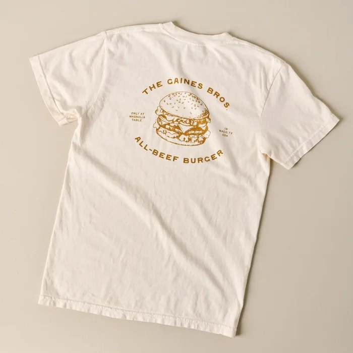 Gaines Bros Burger Ivory Tee