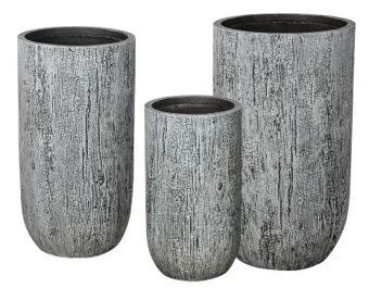 GardenLite Tall U Pot Bark M 36x66cm