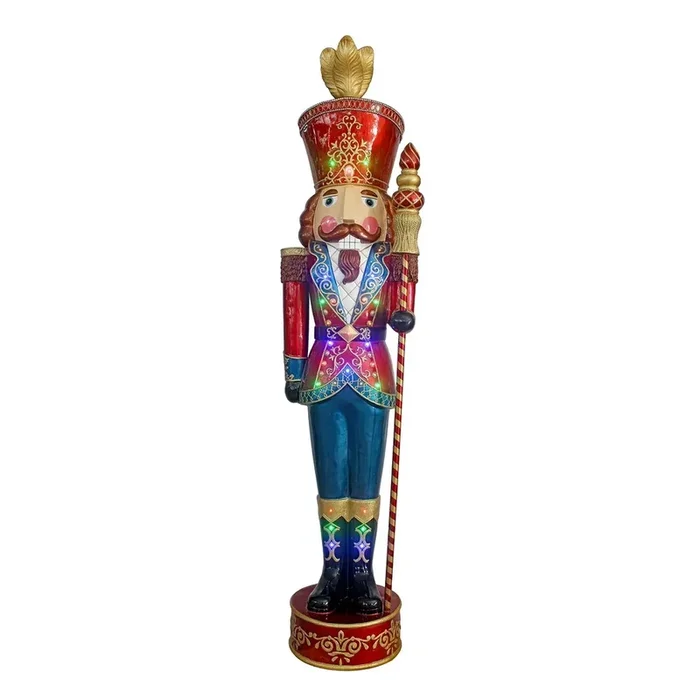 Giant Nutcracker with Removable Sceptre LED Light – H233cm