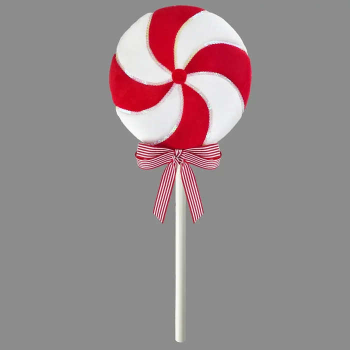 Giant XL Red & White Swirl Lollipop – 60cm
