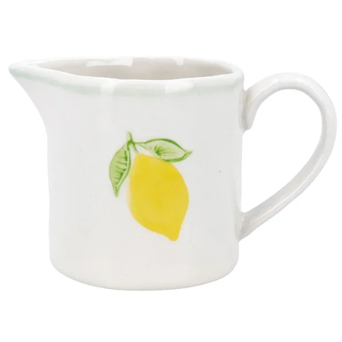 Gisela Graham – Lemon Handpainted Stoneware Mini Jug