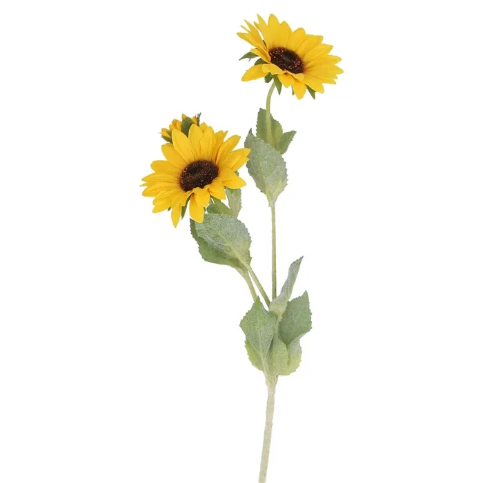 Gisela Graham – Multi Sunflower Floral Stem – 68cm