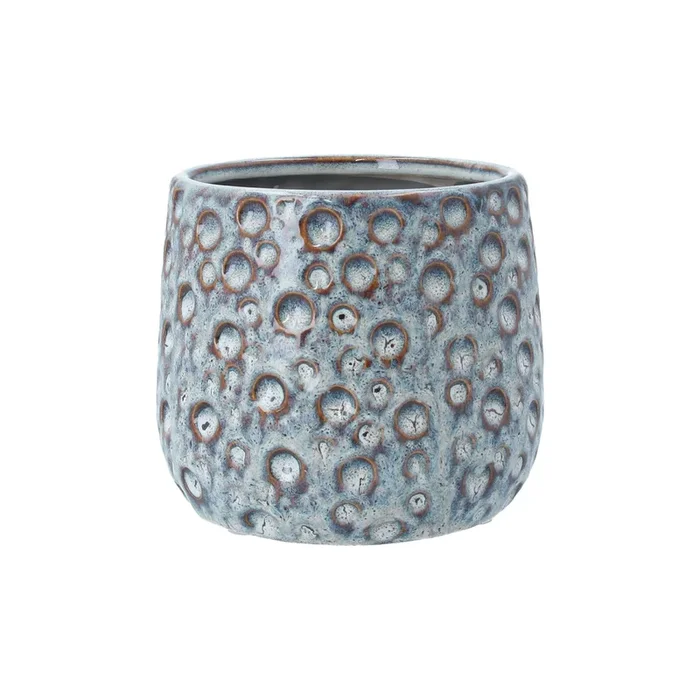 Gisela Graham – Reactive Glaze Moon Stoneware House Plant Pot Cover Small