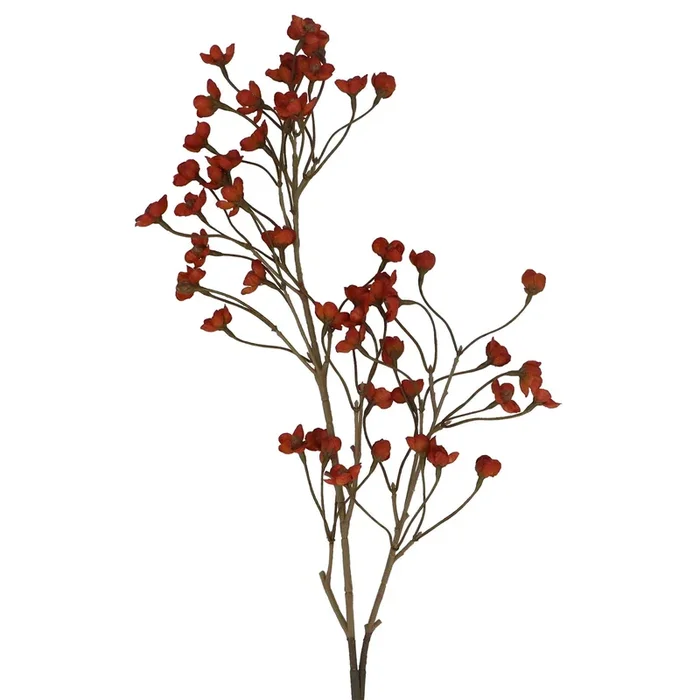 Gisela Graham Antique Orange Plum Blossom Branch – 92cm