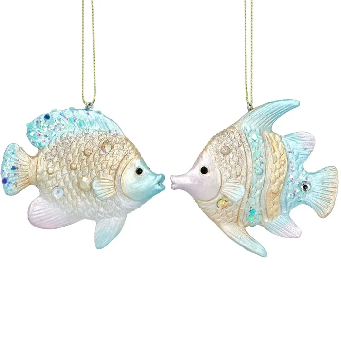 Gisela Graham Resin Fish Christmas Bauble