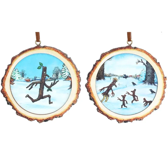 Gisela Graham Stick Man Wood Log Christmas Decoration