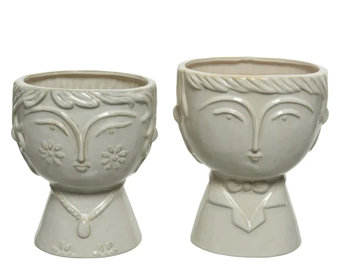 Glazed Porcelain Vase – Ivory