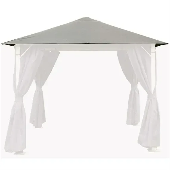 Glendale Vintage Gazebo 4x3m Canopy Replacement – Grey (GL1565)