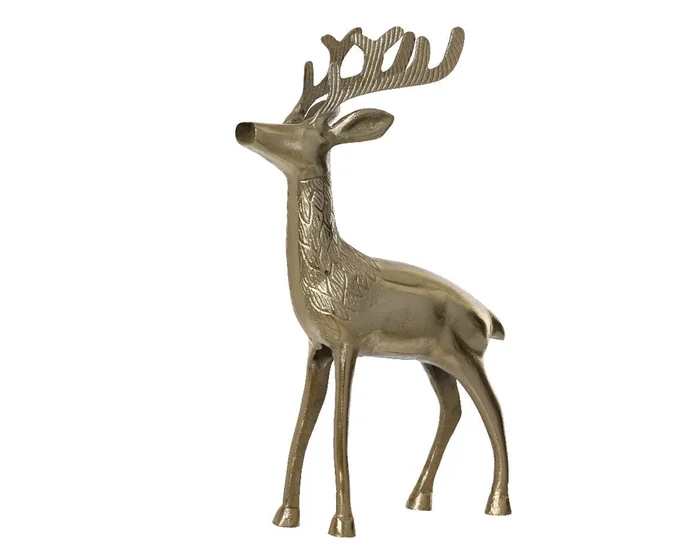 Gold Aluminium Deer Ornament – 51cm