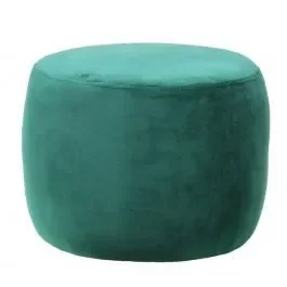 Green Round Footstool