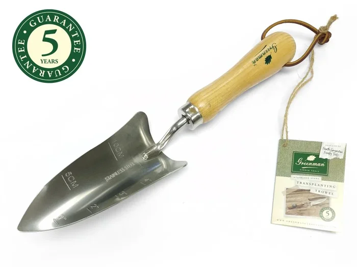 Greenman Stainless Steel Transplanting Trowel