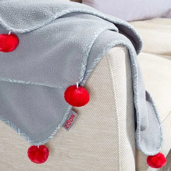 Grey Plaid Comforter Dog Blanket Bedding