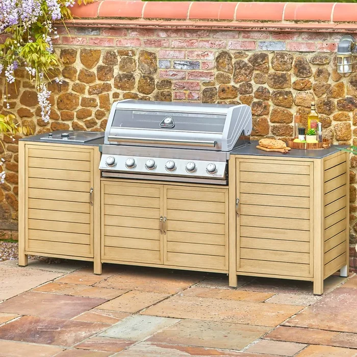 Grillstream Venice Outdoor Kitchen 6 Burner Hybrid Gas & Charcoal BBQ
