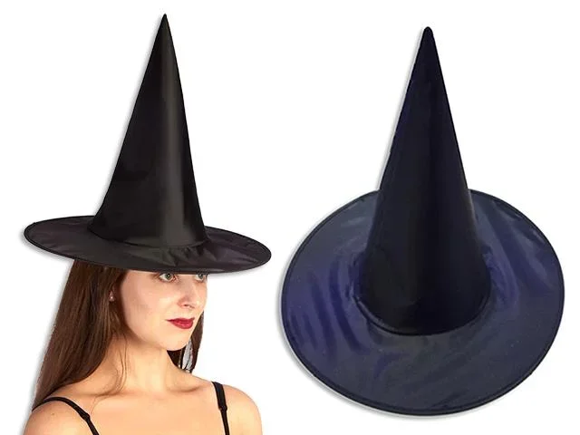 Halloween Black Adult Witch Hat Costume
