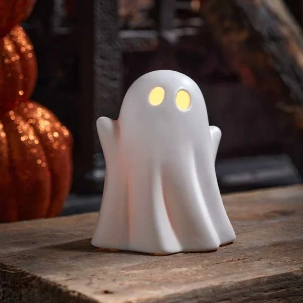 Halloween Large SpookEyes Ceramic Light Up Decoration – 11cm