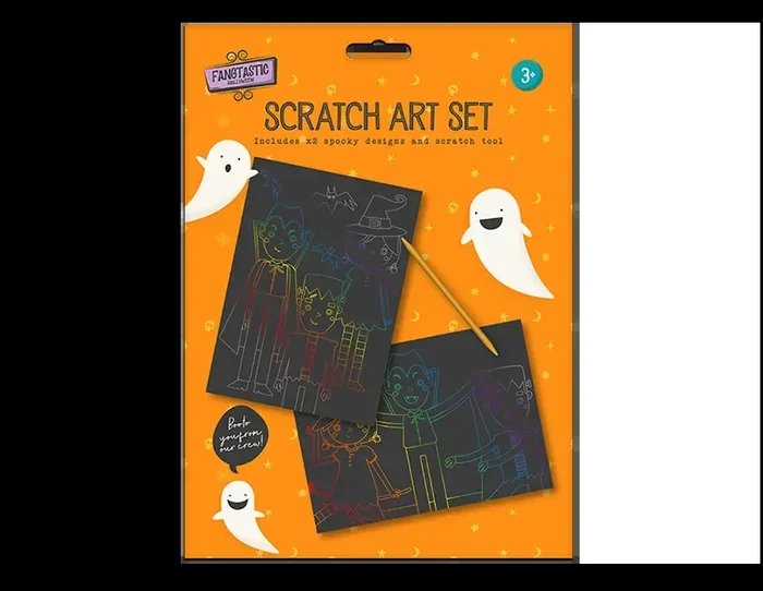 Halloween Scratch Art Set