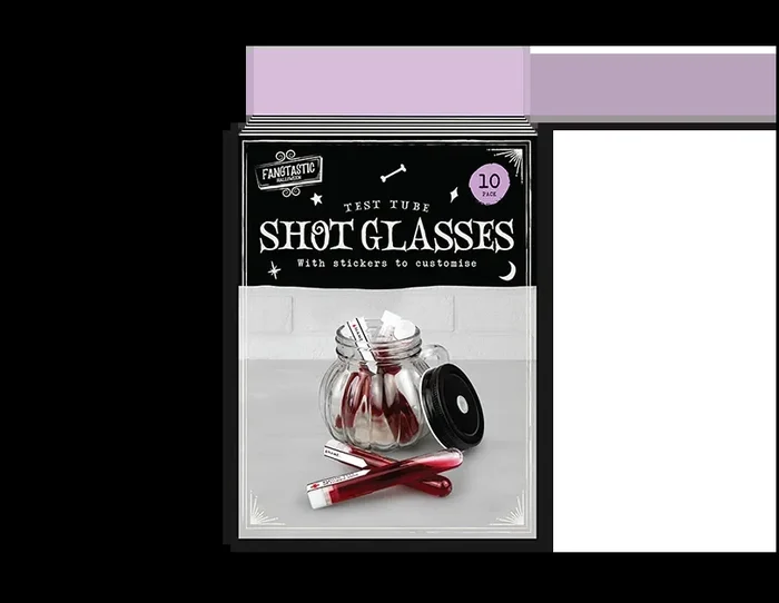 Halloween Test Tube Shot Glasses – 10 Pack
