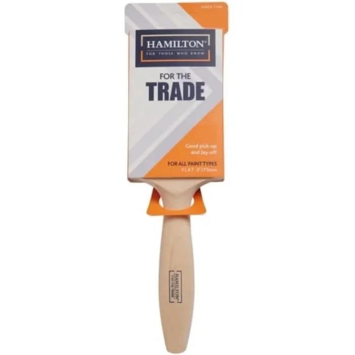 Hamilton For The Trade 3″/75mm Fine Tip Flat Painting Brush