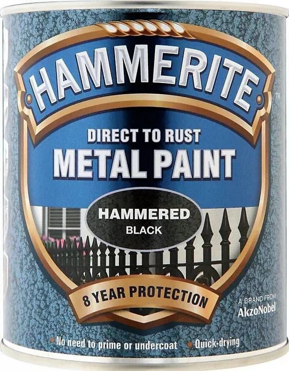 Hammerite 750ml Metal Paint – Hammered Black