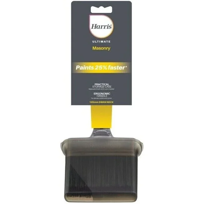 Harris Ultimate Masonry Swan Neck Paint Brush 120mm